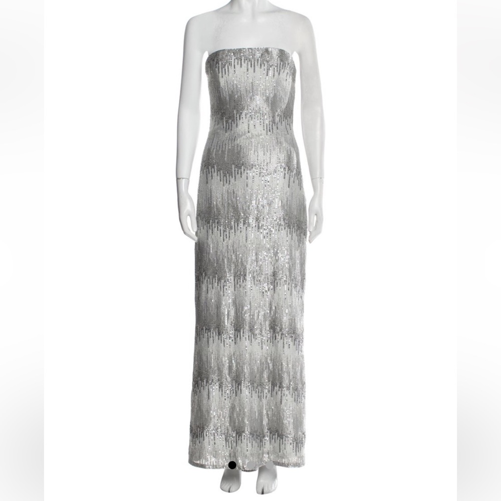 Liancarlo Couture Silver Gown